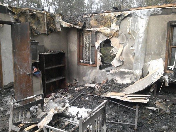 One image of the destruction that the fire caused.