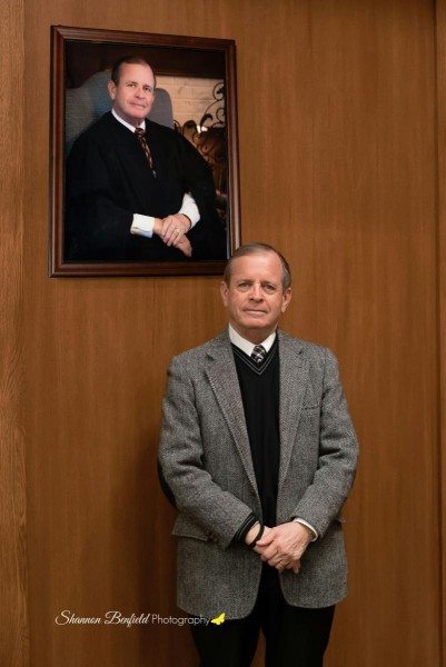 Alec with his portrait