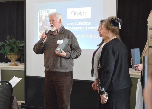 The Magee family of The Dulcimer Shop receives the chamber's Lifetime Achievement award.