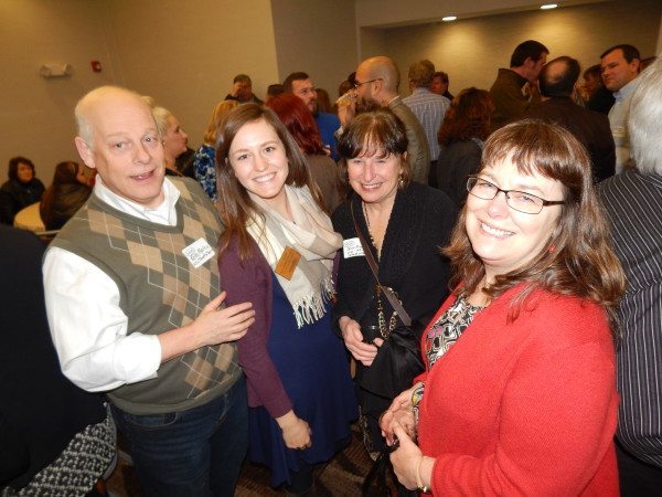 Event-goers enjoy catching up at the Boone Chamber's After Hours event at La Quinta on Thursday night.