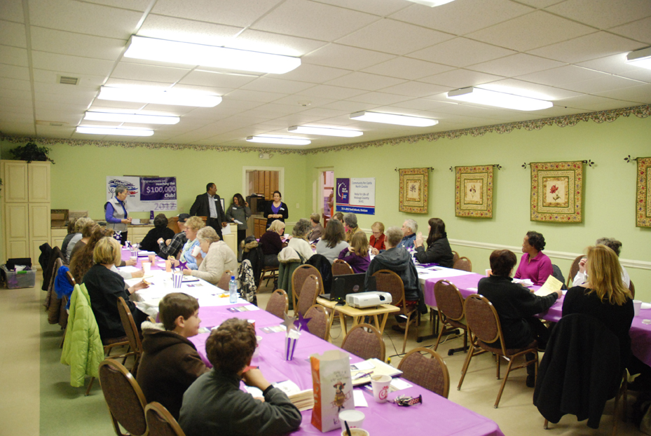 Around 30 people turned out for the Relay for Life Kickoff event.