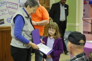 The children’s top fundraiser for the second time was Amber Hamby, who raised $2,042. Photo by Paul T. Choate