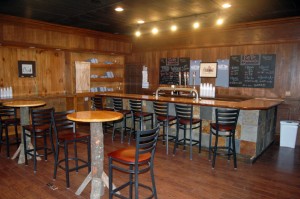 The tasting room of Flat Top Brewing Company.