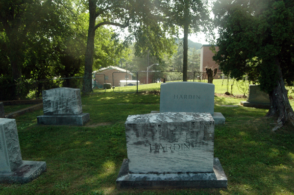 This is among the last few rows of graves for the white folks.