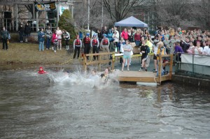 More than 200 jumpers participated in year’s Polar Plunge, raising more than $8,000 for Watauga County Special Olympics. This year’s plunge will be held Feb. 21. Photo by Paul T. Choate