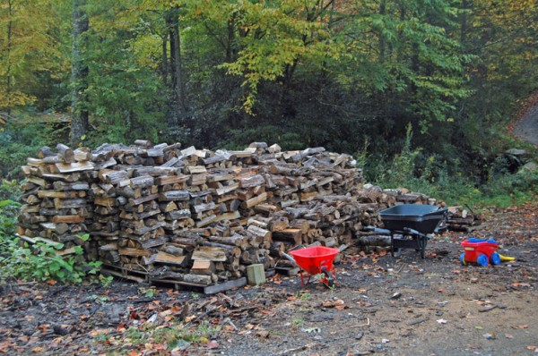 A nice stack of firewood in Western Watauga. 