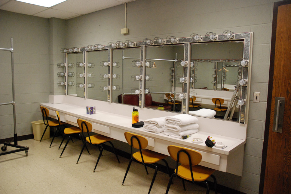 Even the dressing rooms got a bit of sprucing up. Photo by Ken Ketchie