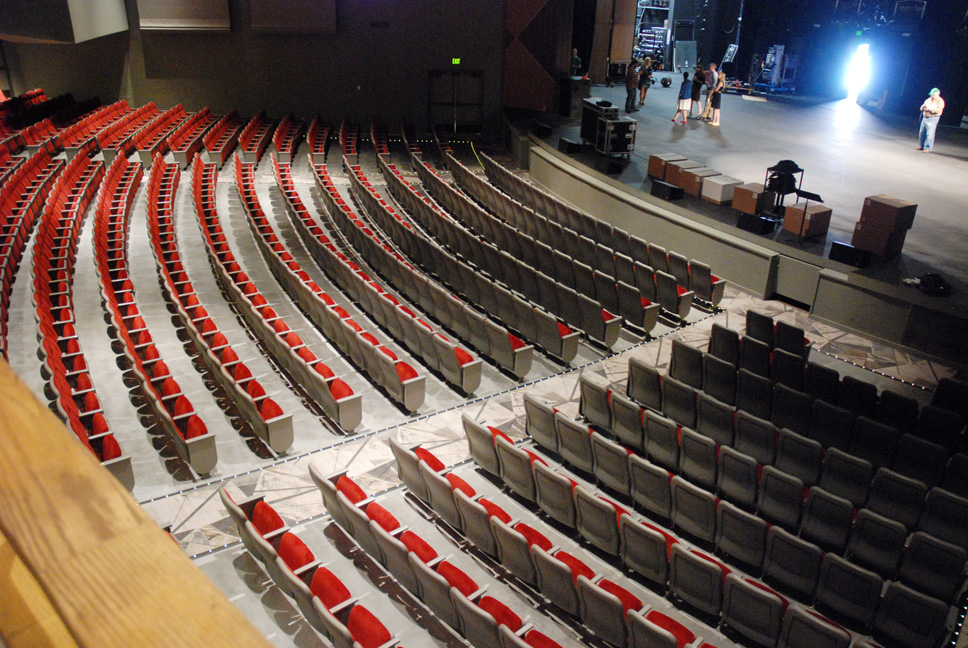 Arial view of the auditorium space. Photo by Ken Ketchie