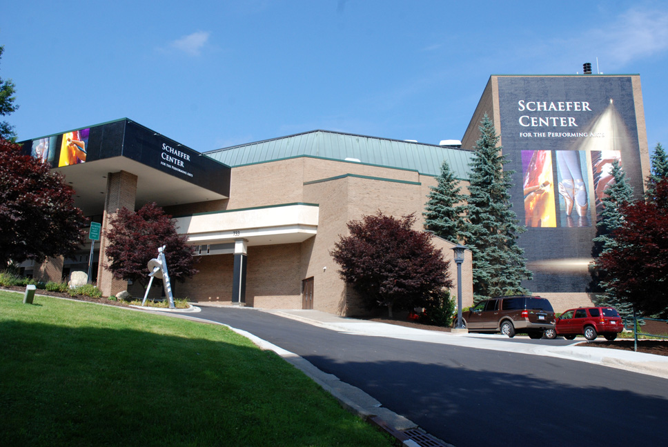 The Schaefer Center for the Performing Arts is as beautiful outside as it is inside. Photo by Ken Ketchie