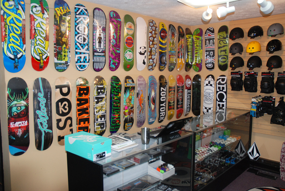 Don't forget about the skateboard selection
