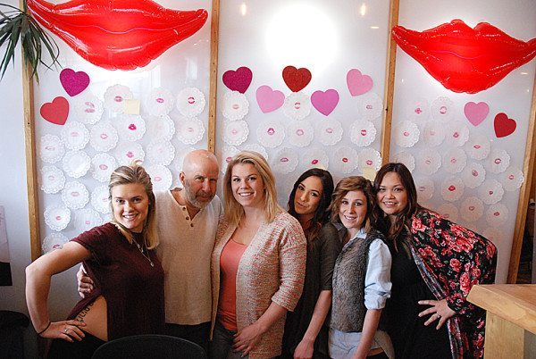 Haircut 101. Pictured from left are Brittany Benton, John Mena, Haley Madson, Miranda Rickman, April Varner and Jezabel Lebatard.