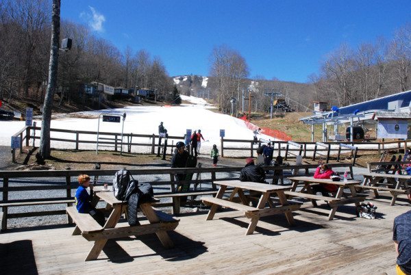 Sugar Mountain Resort earlier this week when temps were in the 70s in Boone. Photo by Ken Ketchie