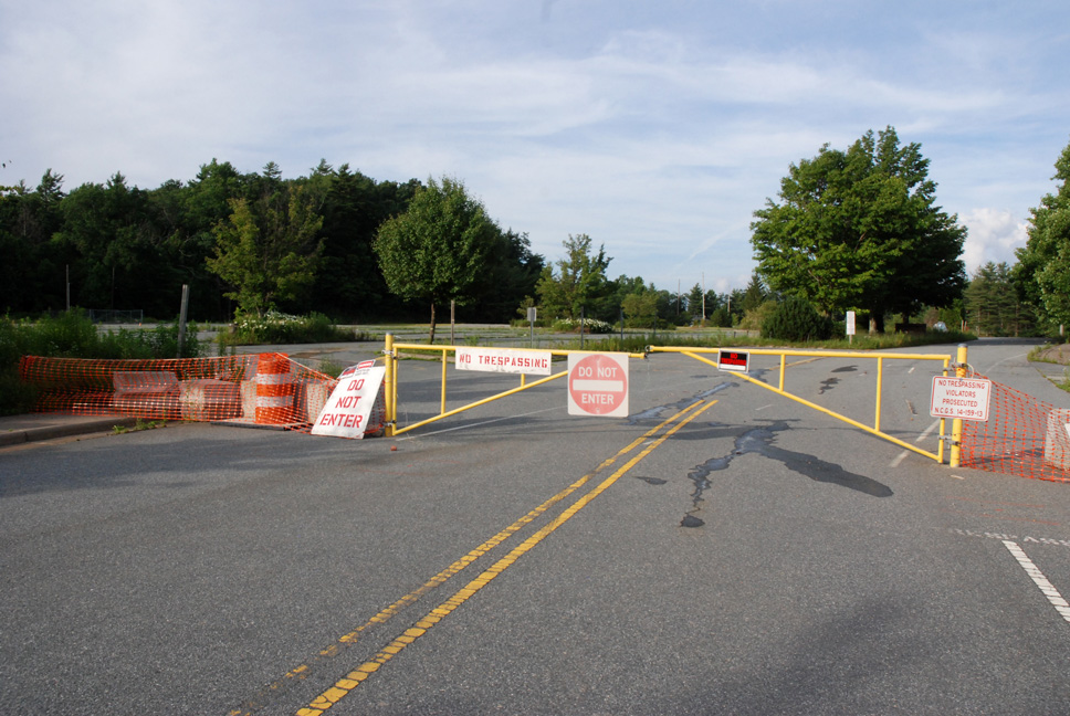 The entrance to the old Watauga High School. Photos by Ken Ketchie
