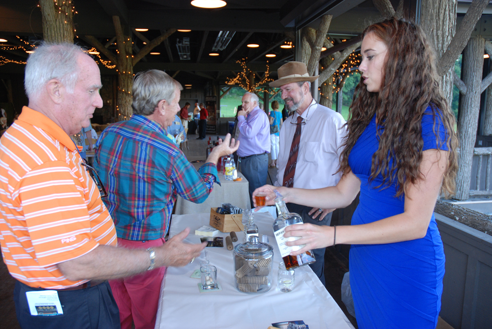 Guests enjoying the tasting