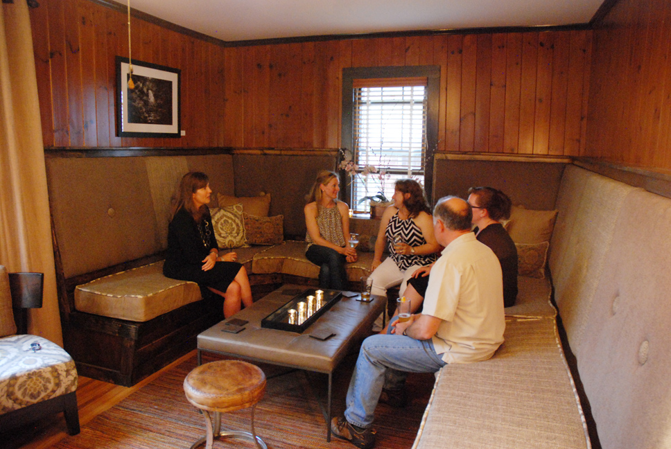 The Blowing Rock Ale House and Inn features a European parlor style area for larger groups to gather. Photo by Ken Ketchie