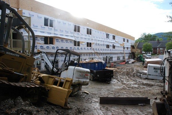 A view of the rear of Winkler Square.
