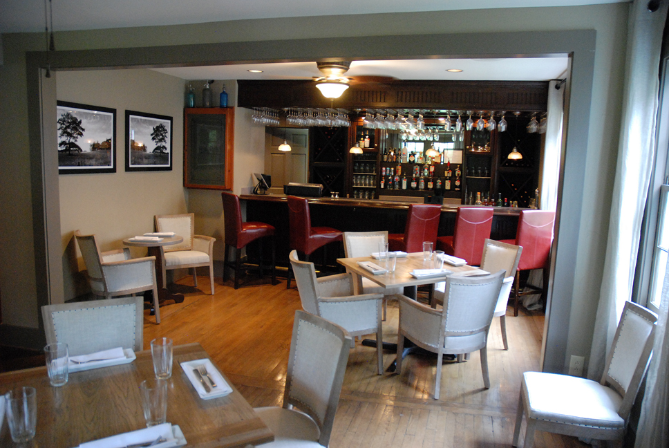 The bar for the New Public House is in the background. Photo by Ken Ketchie