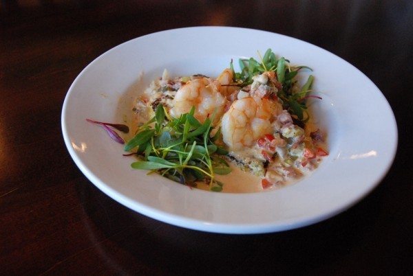 A dish from Red Onion Cafe at last year's small plate crawl. Shrimp and Grits: N.C. White shrimp, pan-seared polenta, cajun andouille cream sauce.