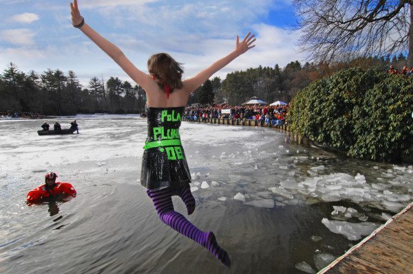 Blowing Rock WinterFest Polar Plunge. Photo by Todd Bush.