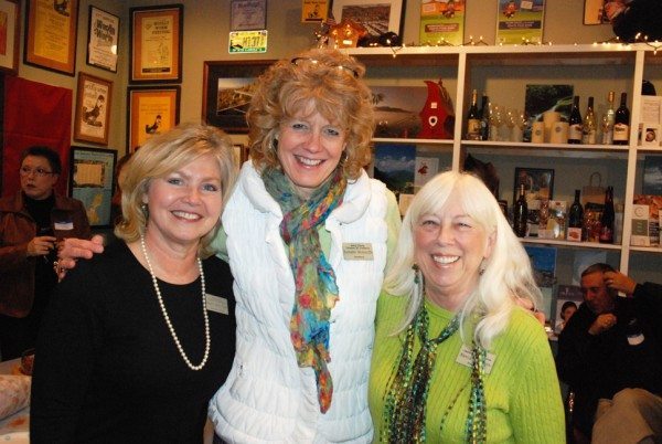 From left to right: Chamber Executive Director Melynda Pepple, Secretary Babette McAuliffe and Board President Nancy Morrison