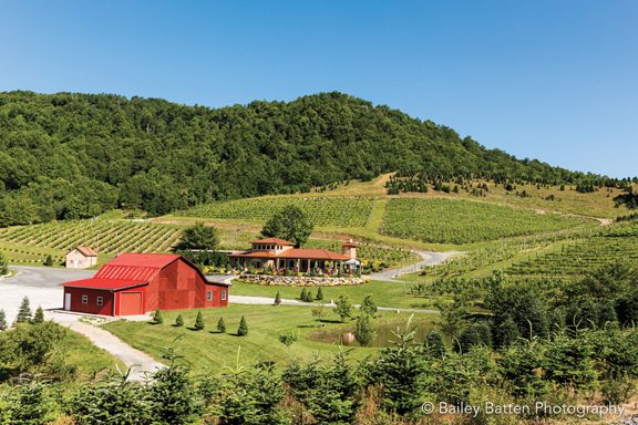 Linville Falls Winery is one of the four wineries along the High Country Wine Trail.