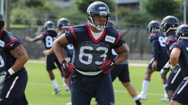 Kendall Lamm made the Houston Texans' active 53-man roster as a rookie free agent. He is one of seven former Mountaineers that begin the 2015 season in the NFL. Photo courtesy: Houston Texans via App State Athletics