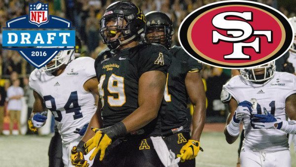 Ronald Blair is the 26th NFL Draft pick in Appalachian State history and the second former Mountaineer on the San Francisco 49ers' current roster. Courtesy: Allyson Lamb / App State Athletics