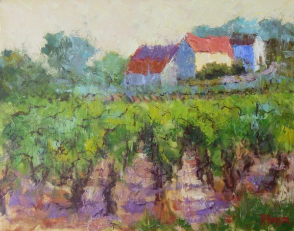 Vineyard Rhythm 16x20 Oil Canvas Helen Farson