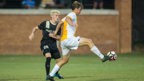 Appalachian State University men's soccer drawed No. 5 Charlotte on Tuesday evening 1-1 as Stephen Chapman scored the tying goal in the 61st minute. Courtesy: Brian Westerholt (Appalachian State Athletics)