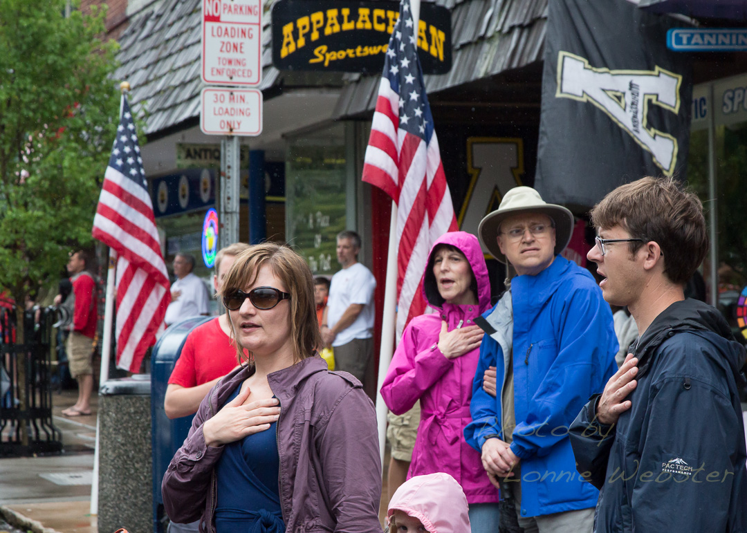 Boone 4th of July Parade in the rain