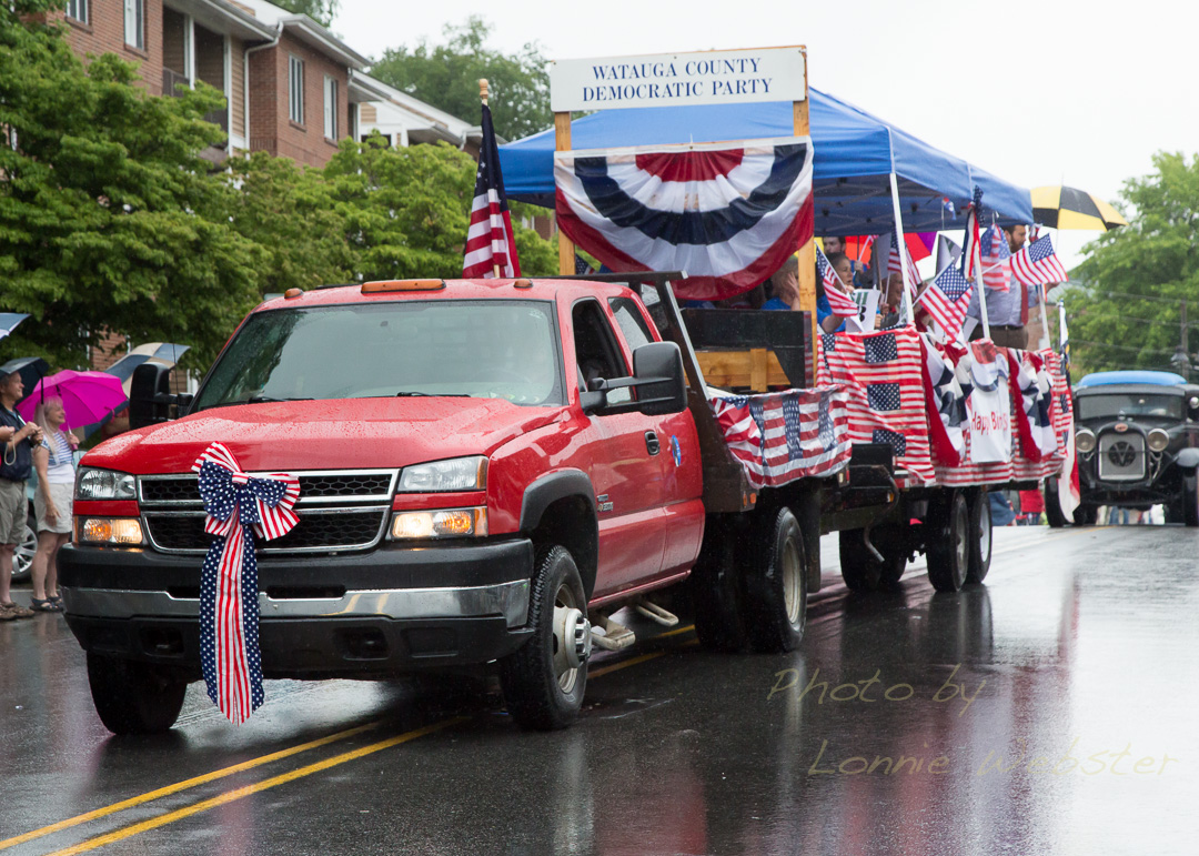 Boone 4th of July Parade in the rain