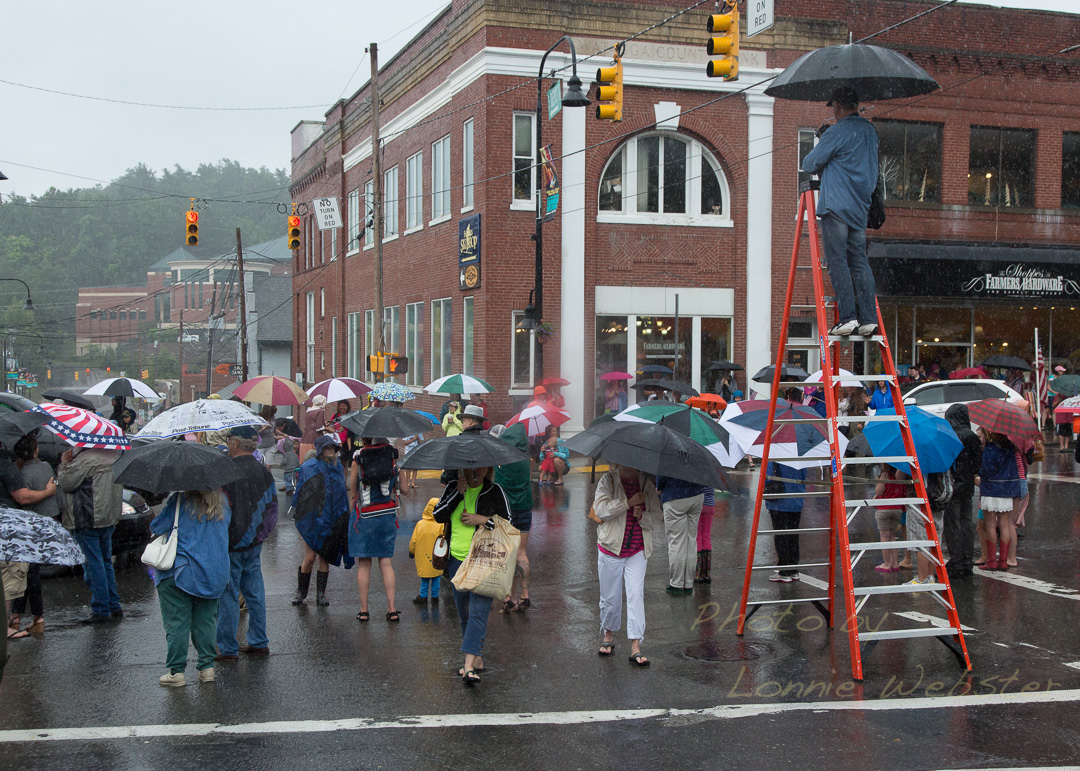 Boone 4th of July Parade in the rain