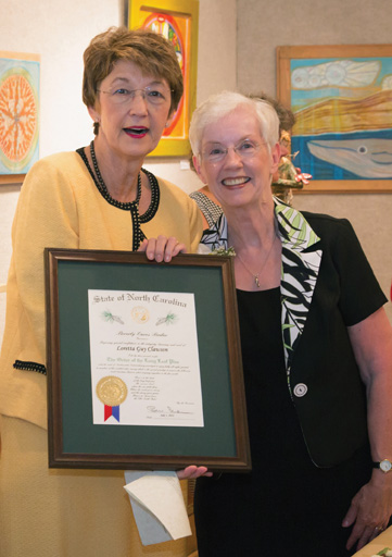Mayor Loretta Guy Clawson inducted into the order of the Long Leaf Pine
