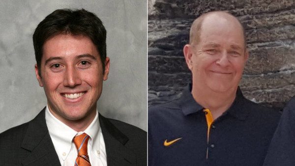 Adam Witten (left) and Randy Jackson (right) are the new play-by-play voices for Appalachian State football and men's basketball, respectively. Courtesy: Appalachian State Athletics