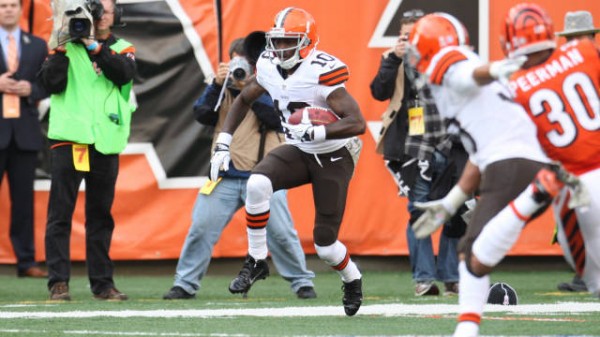 Appalachian State alumnus Armanti Edwards, who finished his 2013 campaign with the Cleveland Browns, has signed a free-agent contract with the Chicago Bears. Courtesy: Cleveland Browns