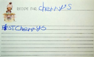 Recipe for Cherries