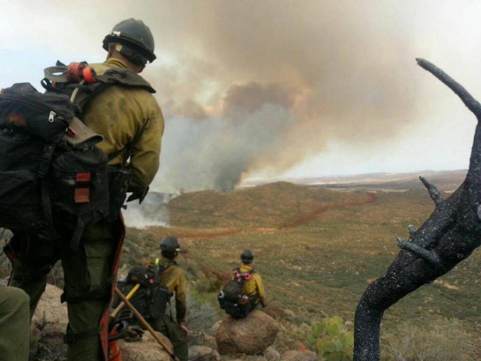 The final photo Arizona firefighter Andrew Ashcraft of the Granite Mountain Hotshots texted his wife before dying in the Yarnell Hill fire. Photo courtesy of Granite Mountain Hotshots Facebook page.