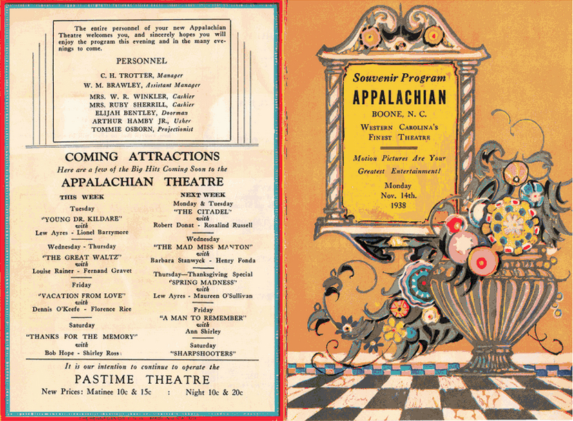 The original program from November 14, 1938.