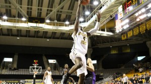 Michael Obacha scored a season-high 14 points in Monday's win over Furman. Photo courtesy of ASU