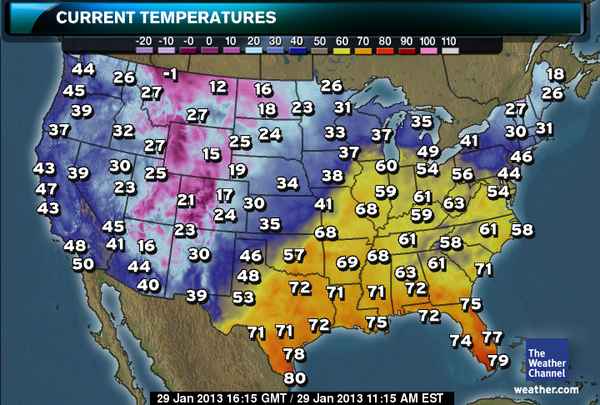 Today S High Temperature Map It's Going To Get How Warm Today? Temperature Already Above 60 Degrees And  Creeping Up On A Record - High Country Press