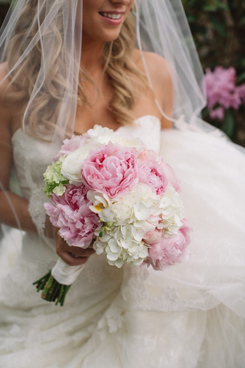 A bridal bouquet created by Fuschia Moss. Photo by Revival Photography.