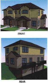 The townhomes accessed from Wallace Circle.