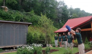 Lee McRae College Dedication of the Dan and Dianne May Wildlife Rehabilitation Center on July 12, 2012. (Photo by Maria Richardson/High Country Press)