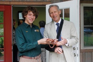 Lee McRae College Dedication of the Dan and Dianne May Wildlife Rehabilitation Center on July 12, 2012. (Photo by Maria Richardson/High Country Press)