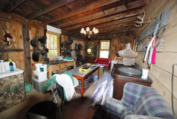 The tack room