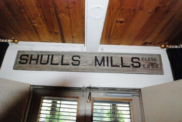 Owner Chip Caviness has preserved many architectural details that tell the story of the town of Shulls Mills.