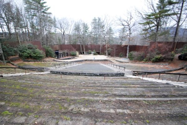 A view of the Daniel Boone Amphitheater.