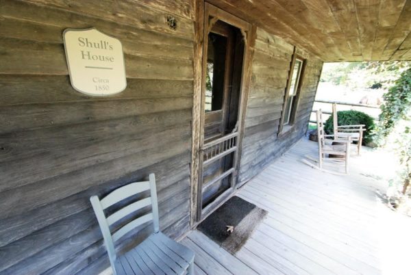 The original home of the Shull family, the interior of which will eventually be used as barn space for the two horses who will soon call the farm home.