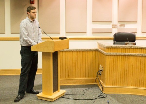 Ian O'Keefe during public comment