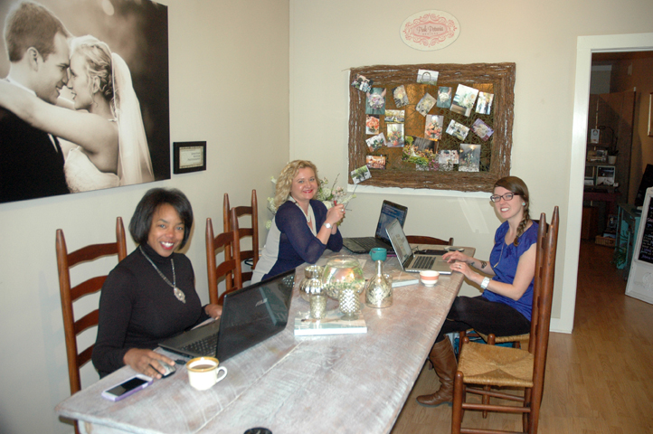 From left to right: Cece Hampton, Elizabeth Hempfling and Leigh Ann Pozell